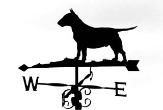 Bull Terrier weathervane